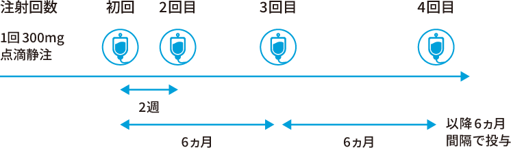投与間隔（イメージ図）
